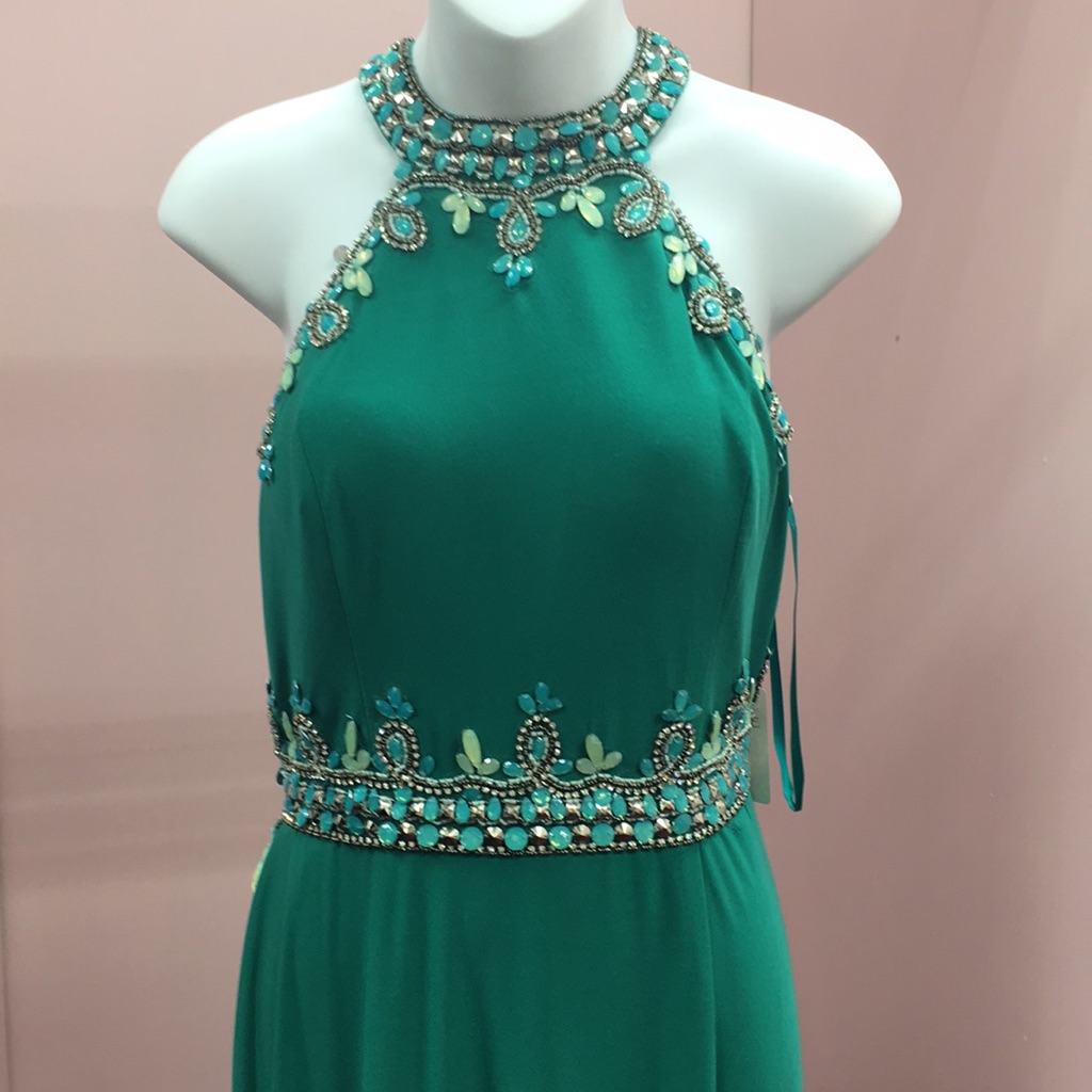 Green Dress With Beading